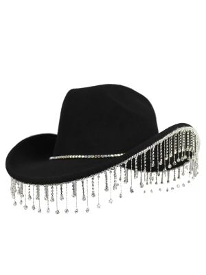 Adult Bling Rhinestone Hat Costumes Props for Bachelorette/Bridal Party front image
