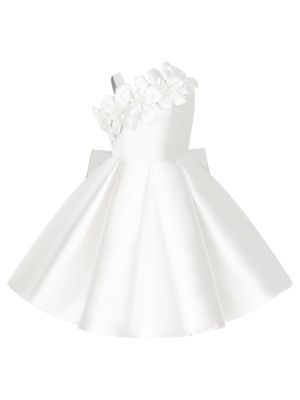 Toddler Girls Flower Girl Party Gown Sleeveless Applique Bowknot Dress front image