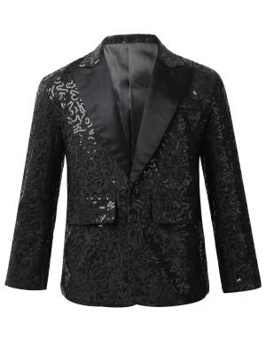 Kids Boys Sequin Blazer front image