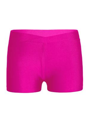 Kids Girls Stretchy V-front Waistband Sports Shorts front image