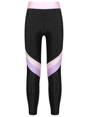 Kids Girls Colorblock Elastic Sport Pants front image