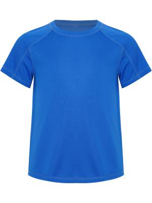 Kids Boys Short Raglan Sleeve Solid Color Moisture-Wicking Sports T-shirt front image