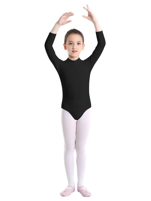 Kids Girls Dance Leotard for Ballet | Long Sleeve Dancewear