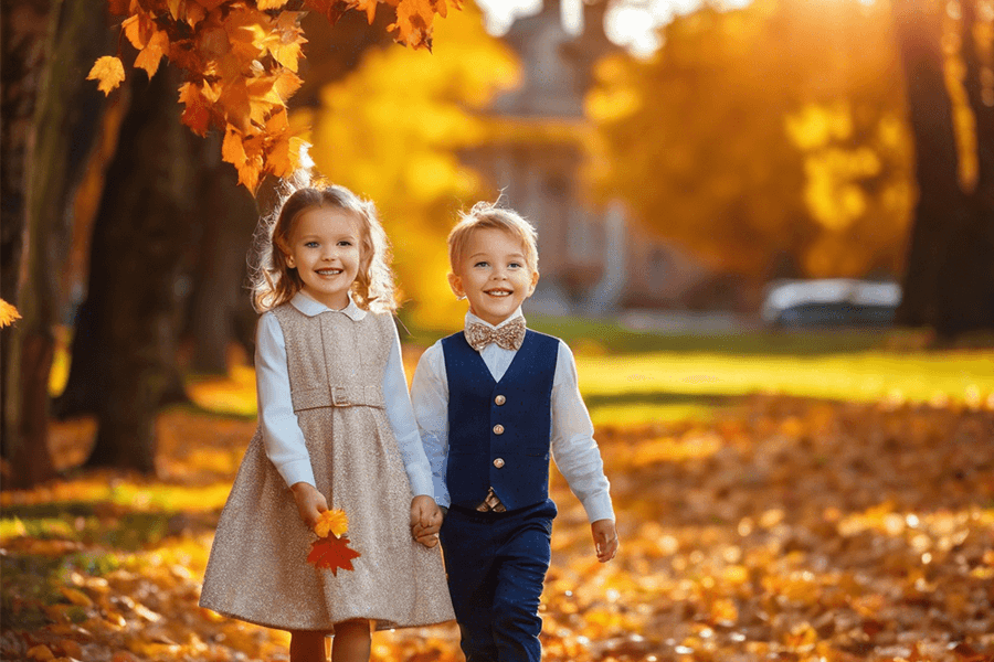 How to dress up kids for fall formal events?